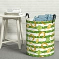 thumbnail image 5 of Watercolor St Patrick Day Laundry Basket, Laundry Hamper Waterproof Laundry Bag Clothes Hamper Laundry Bin with Handles for Bedroom, Living Room, Kids Room-#, 5 of 5