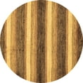 thumbnail image 1 of Ahgly Company Indoor Round Abstract Brown Modern Area Rugs, 5' Round, 1 of 4