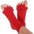 thumbnail image 1 of Chaussettes d'Alignement des Pieds Originales Rouges JEW um Femmes 7-9/hommes 5-8 Pieds Heureux (JEW um), 1 of 4