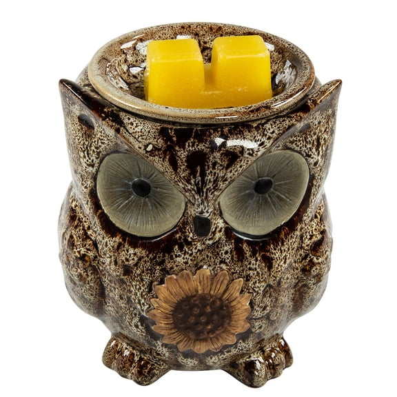 Scentsationals Wax Melt Warmer, Wax Warmer for Scented Wax Melts - Animal Collection Spotted Owl - Candle Wax Melter for Fragrance Cubes and Tarts