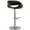 Black, variant on Simpli Home Amery Adjustable Swivel Bar Stool In Black Vegan Faux Leather