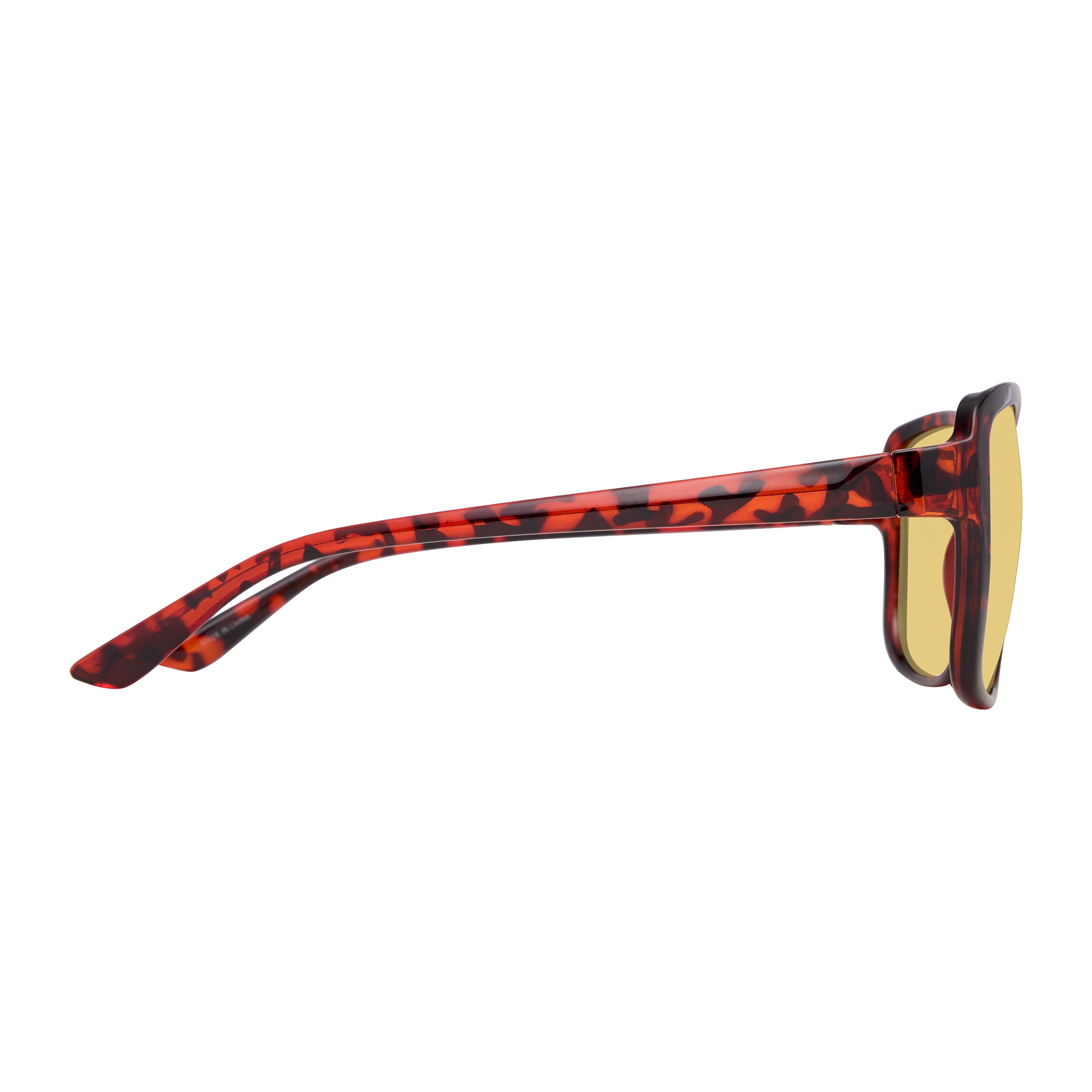 M+ Women's Tortoise Driving Glasses with High-Quality Plastic Frame and Yellow Lenses