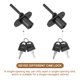 thumbnail image 4 of Uxcell 2Pcs Cerradura de Archivo para Cajón 16mm Cilindro de Cerradura de Acero con Llave Diferente Negro, 4 of 7