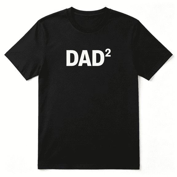 Dad Squared Retro Graphic Tee For Men, Father Dad Holiday Gift Cotton Short Sleeves T-Shirt