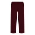 thumbnail image 6 of Floleo Boys' Spring and Summer Pants Casual Solid Color Work Pants Versatile for Daily Use Comfortable and Breathable Weekend Vacation Outdoor Sports(Wine,9-10 Years), 6 of 7