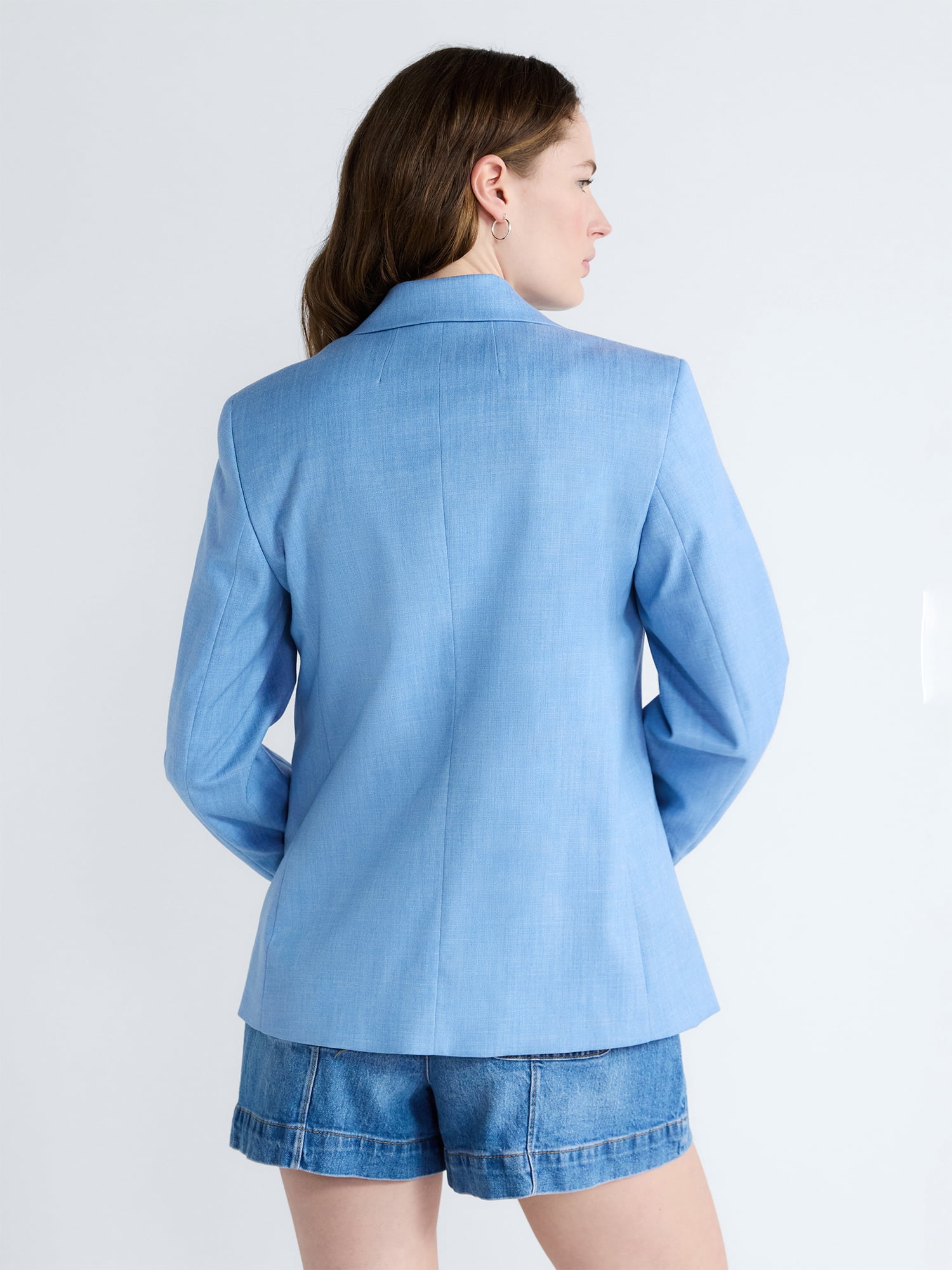 Free Assembly Women's and Women's Plus Single Breasted Blazer, Sizes XS-4X