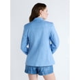 thumbnail image 4 of Free Assembly Women's and Women's Plus Single Breasted Blazer, Sizes XS-4X, 4 of 6
