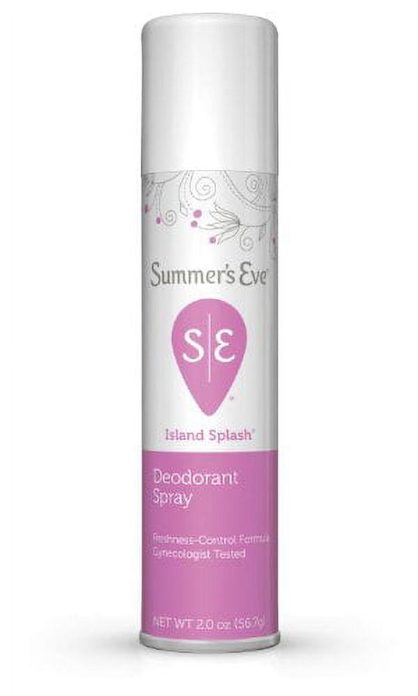 5 Pack - Summer's Eve Feminine Deodorant Spray Island Splash 2 oz Each