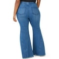 thumbnail image 6 of Sofia Jeans Women's Plus Size Melisa Curvy High-Rise Super Flare Pull-On Jeans, 6 of 7
