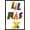 Black Framed Version, variant on Lil Nas - Logo Wall Poster, 14.725" x 22.375"