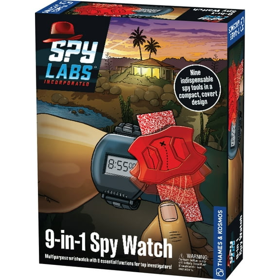 Spy Labs: 9-In-1 Spy Watch, (Hardcover)