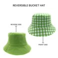 thumbnail image 2 of Empire Cove Checkered Tile Reversible Bucket Hat Fisherman Cap Women Men Green, 2 of 5