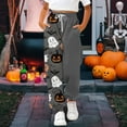 thumbnail image 2 of KAUOD Teen Girls Halloween Sweatpants Cotton Wide Leg Joggers Long Pants Kids Drawstring Pumpkin Trousers High Waist Bottom, 2 of 5
