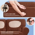 thumbnail image 7 of Subrtex Sofa Slipcover Sets 7 Pieces Stretch Couch Cover Backrest Cushion Covers (Sofa, Brick), 7 of 7