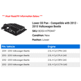 thumbnail image 2 of Lower Pan - Compatible with 2012 - 2015 Volkswagen Beetle 2013 2014, 2 of 2