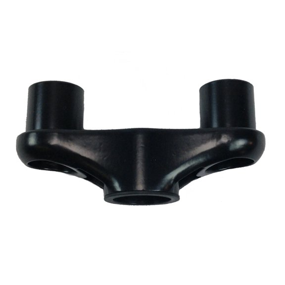 Black Dual Mount Connector for Popup Series Sit/Stand Monitor Arms
