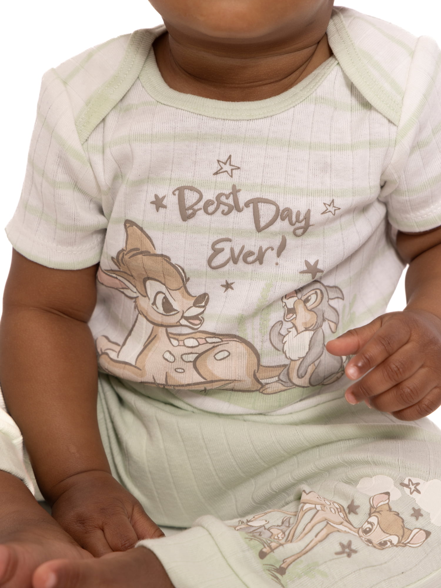 Disney Baby Wishes and Dreams Character Baby Layette Newborn Essentials Gift Set, 4-Piece, Sizes Newborn-12 Months