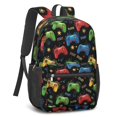 thumbnail image 2 of Game Controller Black Pattern 17" School Backpacks for Teens,Waterproof Oxford Fabric,S-Shape Padded Straps for School,Travel,Hiking,Camping, 2 of 6