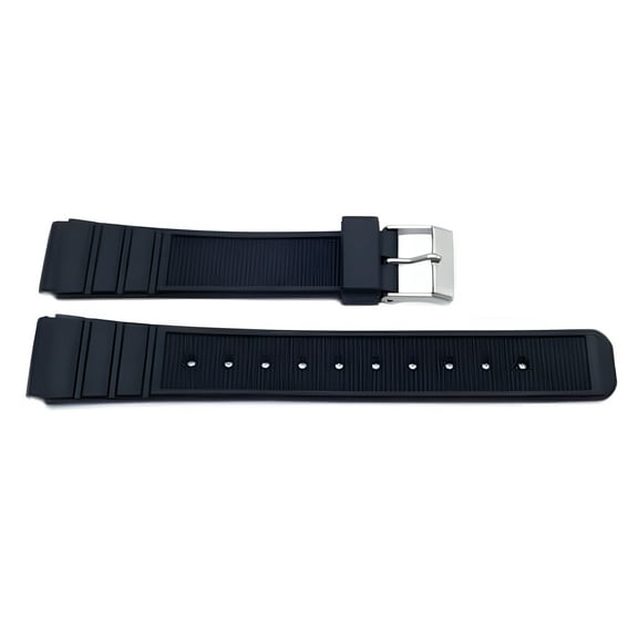 Black Casio Style Sport 20mm Watch Band