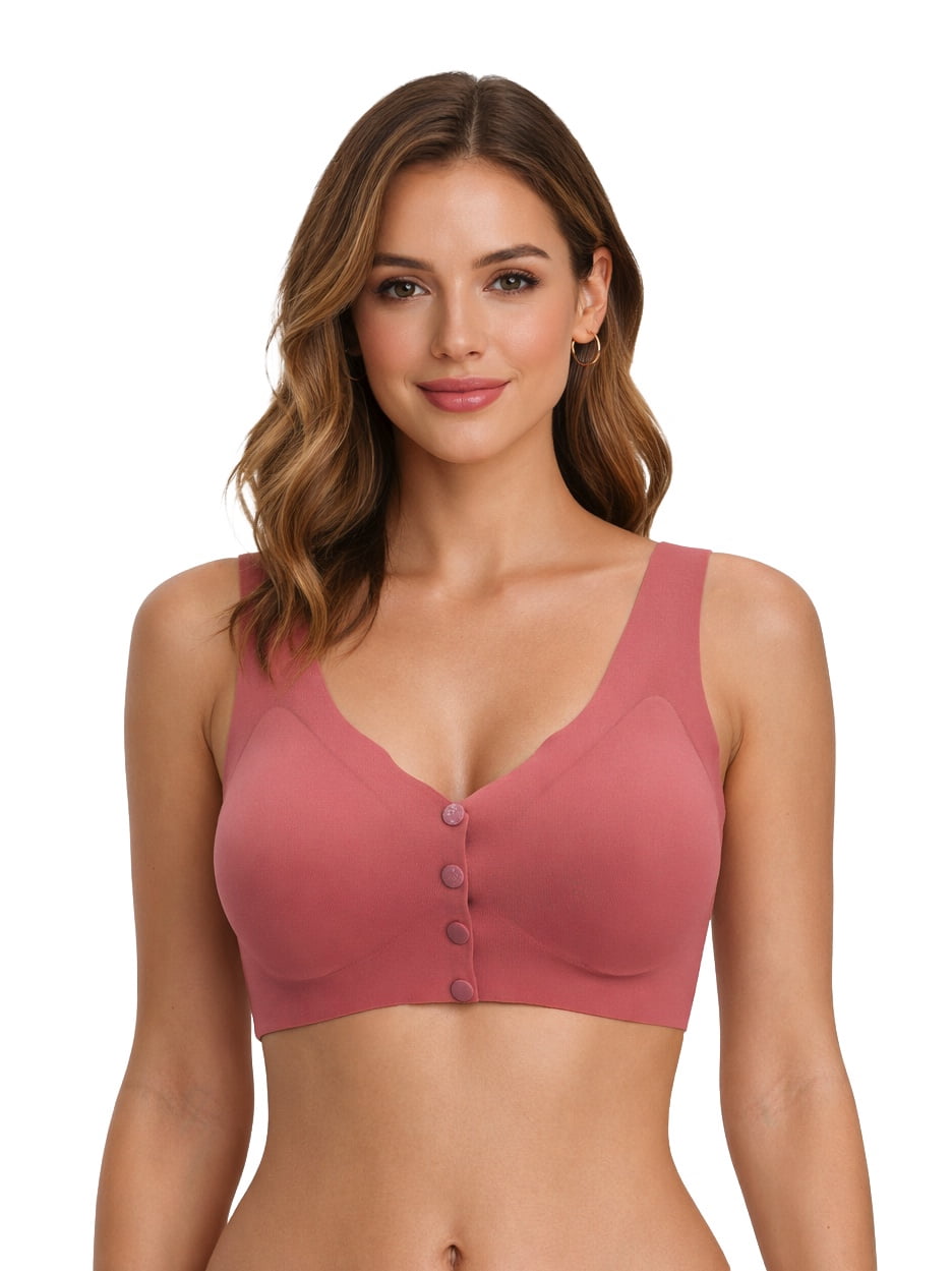 Women Wireless Bra 6 Pack, Comfort Everyday Bra, Full Coverage, Soft Stretch, 32B-46DDD, No Underwire, Plus Size 36C (S8815)