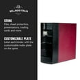 thumbnail image 5 of Bellagio-Italia XL 3-Ring Storage Binder - 600-Sheet Capacity Storage Organizer - File Storage for Presentations, Documents - Blank Index Plate on Spine for Custom Labeling - Burgundy, 5 of 7
