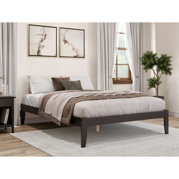 AFI Colorado 14" Wood Platform Bed Frame with 2 USB Ports, Queen, Espresso