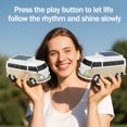 thumbnail image 5 of WS-698 Retro Minibus Solar Bluetooth Replica Speaker – Portable Wireless Car Design with HD Sound, LED Light, FM, TWS, USB/TF Playback, Surprise Gift(Green), 5 of 7