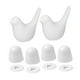 thumbnail image 3 of 2 fundas de cerámica para asiento de inodoro con forma de pájaro. Decoración creativa para el baño. Fáciles de instalar. Blanco, 3 of 9