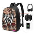 thumbnail image 2 of WWE Laptop Backpack Bookbag Casual Daypack Travel Backpacks for Work Hiking Camping, 2 of 8