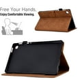 thumbnail image 6 of SaniMore Wallet Case for Samsung Galaxy Tab A7 Lite 8.7" 2021 (SM-T220/T225), Auto Sleep/Wake, PU Leather Magnetic Cover with Pencil Holder Card Slot & Kickstand Full Body Protective Shell, Brown, 6 of 7