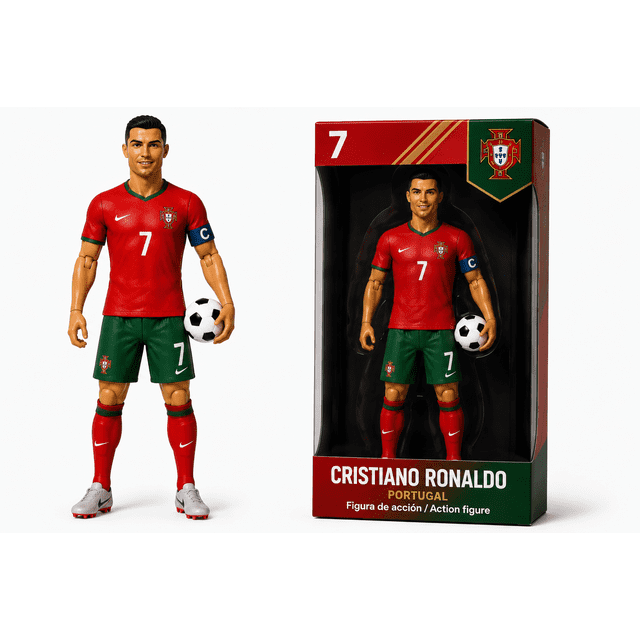 Figura de Acción Cristiano Ronaldo Portugal 25 cm Coleccionable Futbolista