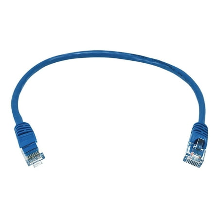 UPC: 0844660021278 | Monoprice – Patch cable – RJ-45 (M) to RJ-45 (M) – 1 ft – 0.2 in – UTP – CAT 5e – snagless  stranded  gold flashed contacts – blue