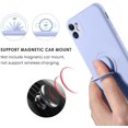 thumbnail image 2 of LAICAIW iPhone 11 Case, Phone Case iPhone 11, Slim Silicone Soft Rubber Shockproof Protective 360° Ring Holder Kickstand Drop Protection Bumper Cute Girl Women Boy Men iPhone 11 Cover,Lavender/Purp, 2 of 7