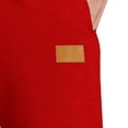thumbnail image 6 of Men's Midweight Fleece Jogger Sweatpants, Open Bottom Elastic Drawstring Waist with Pockets for Lounge - Sweatpants for Men Red 2XL, 6 of 7