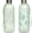 Leaf Green, variant on 32oz 1 Liter Clear Water Bottle with Time Marker, Leaf Design, Durable Plastic, , with Measurement Markings for Fitness and Outdoor Activities (Color: Green)