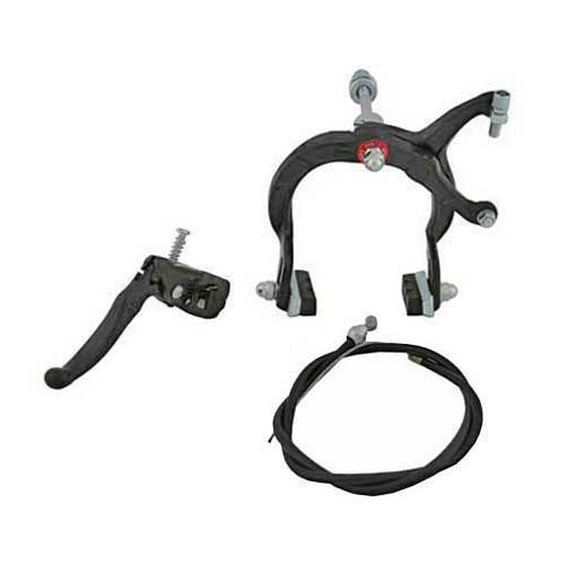 Alta Bicycle Alloy Classic MX Style Brake Set, Multiple Colors. (Black, Front)