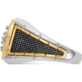 thumbnail image 5 of 14K Two-Tone W/Black Rhodium Ibgoodman Men's 1 Carat Diamond Complete Ringsize 10 (Width 16) - Jbsp, 5 of 5