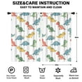 thumbnail image 2 of Blackout Kids Curtains,White Cartoon Dinosaurs Pattern Childrens Insulated Curtains Set Of 2,Bedroom Essentials,Toddler Room Decor 52"x84", 2 of 5