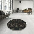 thumbnail image 3 of Ahgly Company Indoor Rectangle Patterned Black Novelty Area Rugs, 8' x 10', 3 of 6