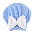 thumbnail image 2 of 1X Dry Hair Cap New Super Absorbent Hair Towel Wrap for Wet Hair Soft Absorbent Quick Drying Cap With Bow Knot Efficieint Super Absorbent Hair Towel Wrap Hair Towel Wrap for Women Towel, 2 of 9