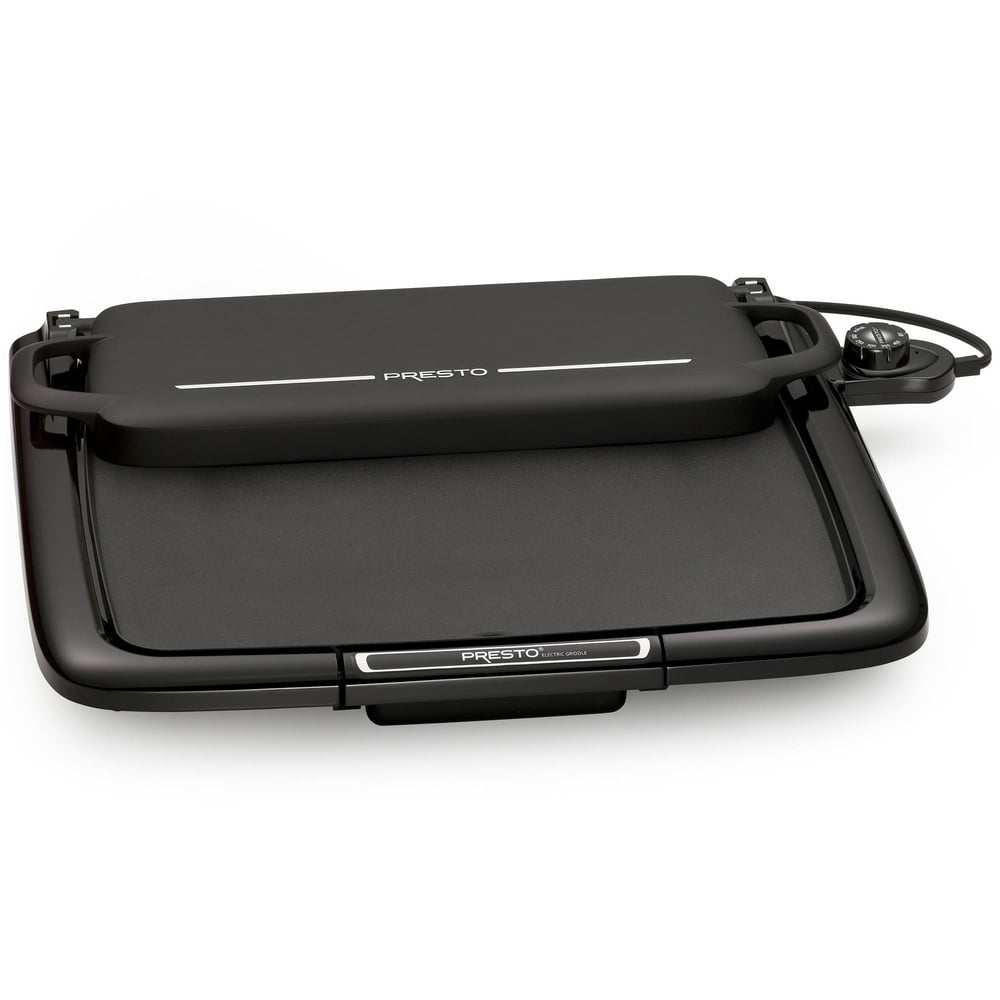 Presto Cool-Touch Electric Griddle with Warmer Plus, Black