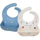 thumbnail image 1 of Baberos de silicona suave CHAO para bebés fáciles de limpiar impermeables, 1 of 5