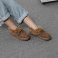 thumbnail image 6 of LUXUR Winter Shoes for Womens Moccasin House Slippers Slip On Ankle Boots Indoor & Outdoor, 6 of 7