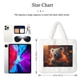 thumbnail image 3 of Cauagu Cute Maple Leaf Koala Pattern Women's Plush Tote Bag,Soft Underarm Bag Ladies Fluffy Shoulder Bag Plush Handbag Women Furry Tote Bag for Autumn and Winter, 3 of 7