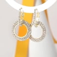 thumbnail image 4 of BNNG Crystal Hoop Earrings For Women Earrings For Women Gold Sterling Silver Earrings For Women Diamond Round Glitter Earrings Holiday Earrings Women'S Halloween Witch Hat Ear Wraps, 4 of 7
