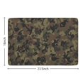 thumbnail image 5 of Brown Green Camo Classic Pattern Flannel Non Slip Door Rugs,Washable Door Mats Indoor,Decorative Door Mats,Dirt-Resistant and Absorbent Doormat for Entrance,Bedroom,Kitchen,Bathroom,23.5x16in(60x40cm), 5 of 5