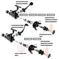 thumbnail image 5 of Metal Carp Fishing Reel Double Unloading Distant Wheel Saft Water Surf Peche Spinning Reels Carretilha De Pesca 23kg Drag, 5 of 14