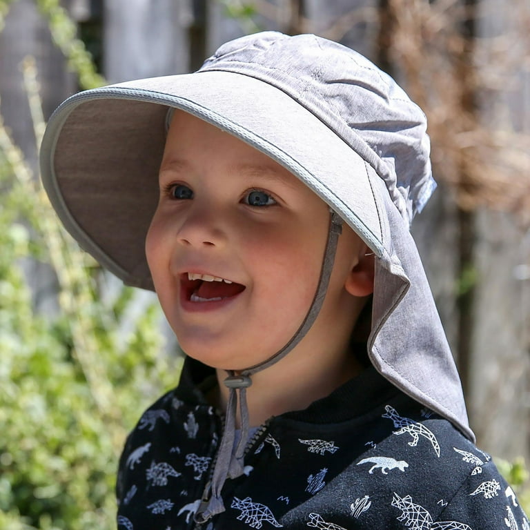 Jan & Jul Toddler Sun Hat with Strap, Summer UV Protection Large