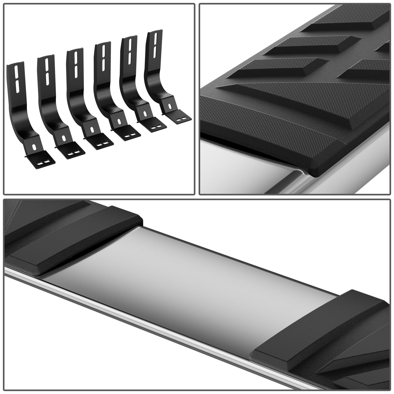 DNA Motoring 6.5" Side Step Nerf Bars Running Boards for 2004-2015 Nissan Titan Extended Cab
