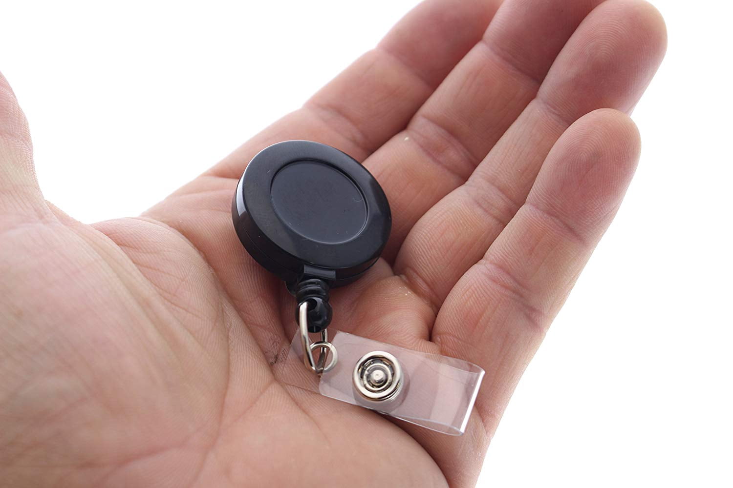 Bulk 100 Pack - Premium Retractable ID & Key-Card Badge Reels with Secure Metal Belt Clip and 34” Pull by Specialist ID